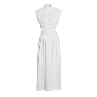High Neck Sleeveless Long  Dress