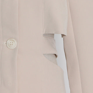 Hollow Waist Casual Long Sleeve Blazer