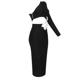 Serena Bloom  Bandage Flower Midi Dress