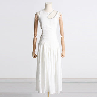 Diamond Whisper Sleeveless Long Dress