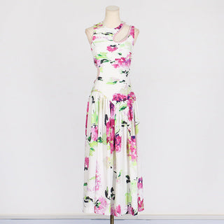 Diamond Whisper Sleeveless Long Dress