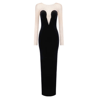 Stellar Night Velvet Long Dress