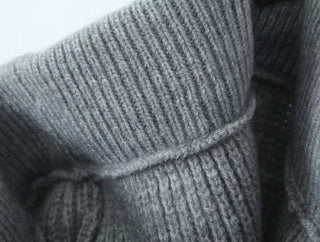 Cozy Ribbed Knit Set – Oversized Pullover & High-Waist Trousers