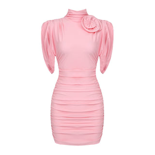 Evelyn sleeveless Flower Mini Dress