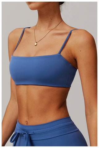 Strappy Square Neck Sports Bra