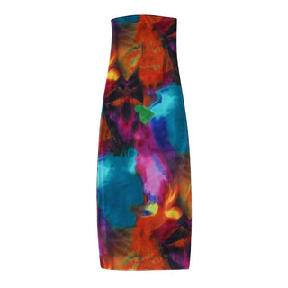 Marble Marvel Strapless Mesh Mini Dress