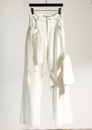 Bow Charm Denim Set