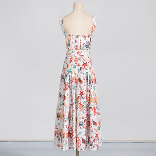 Flowing Sleeveless Floral Set