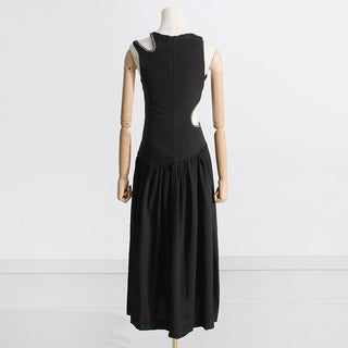 Diamond Whisper Sleeveless Long Dress