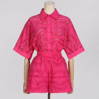 Embroidered Chic Two Piece Set