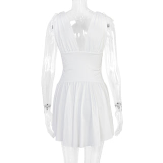 Fierce Plunge Neck Mini Dress
