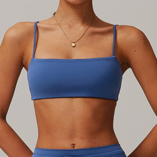 Strappy Square Neck Sports Bra