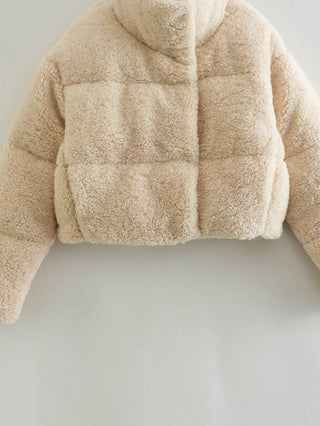 Plush Teddy Short Jacket - Ultra-Soft Winter Essential