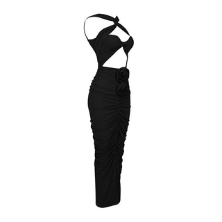 Lori Halter Backless Long Dress