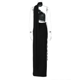Sultry Slit One-Shoulder Long Dress