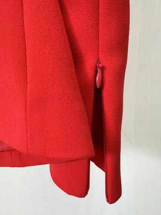 Bold Off-Shoulder Long Sleeve Blazer