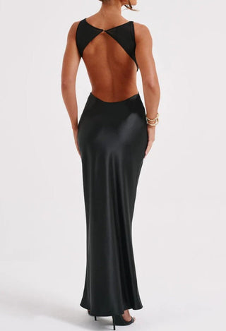 Pure Elegance   Backless Long Dress