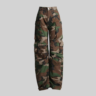 Camouflage Cargo Pants with Multiple Utility Pockets