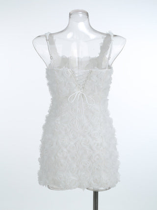 Flower Dream Backless Mini Dress