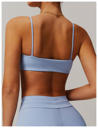 Strappy Square Neck Sports Bra