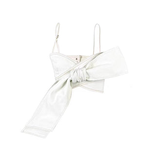 Bow Charm Denim Set