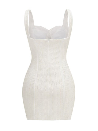 Pearl Radiance Sleeveless Mini Dress