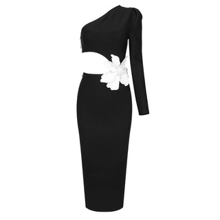 Serena Bloom  Bandage Flower Midi Dress