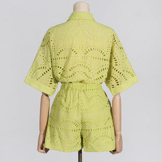 Embroidered Chic Two Piece Set