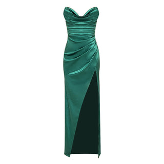 Evelyn Elegant Satin Long Dress