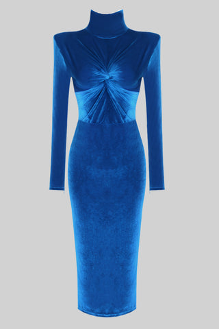 Sariah Long Sleeve Velvet Midi Dress