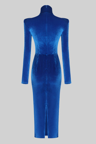 Sariah Long Sleeve Velvet Midi Dress