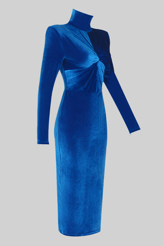 Sariah Long Sleeve Velvet Midi Dress