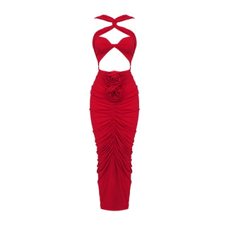 Lori Halter Backless Long Dress
