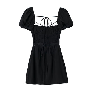 Sezra Linen Backless Mini Dress