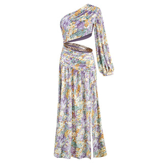 Olivia One Shoulder Floral Long Dress