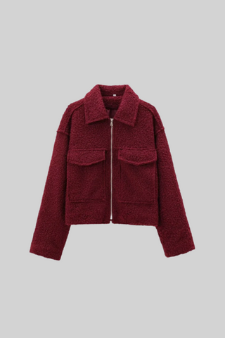 Short Teddy Fleece Jacket