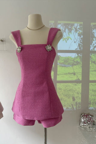 Cassandra Sleeveless Backless Bow Set
