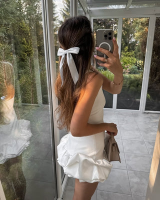 Ruffled Hem Sleeveless Romper Dress